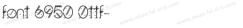 font 6950 0ttf字体转换